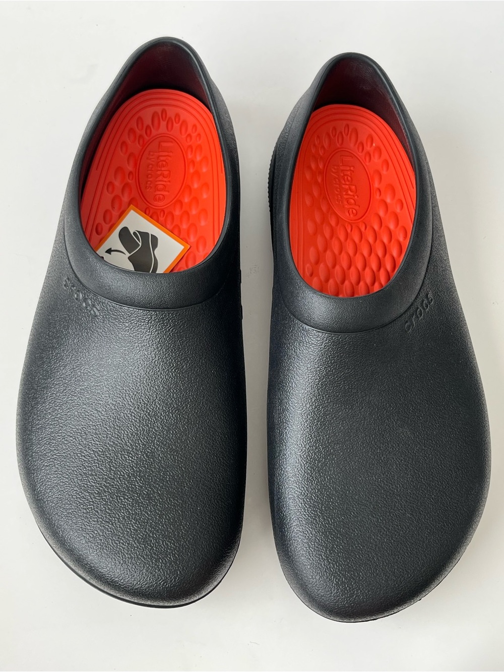 Crocs On The Clock LiteRide Work Slip-On clogs NEW 12 men’s